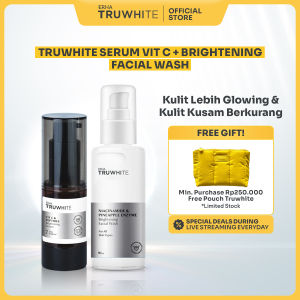 Truwhite Brightening Facial Wash 90 ml & Truwhite Serum