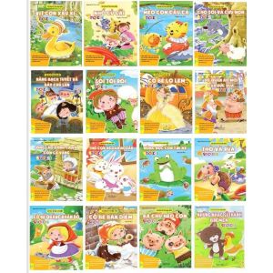 Sách - Trọn bộ 16 cuốn Stickers Truyện Cổ Tích Kinh Điển - Ndbooks