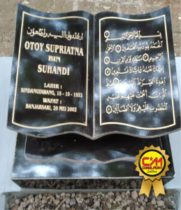 batu NISAN MAKAM GRANITE BUKU  + DUDUKAN