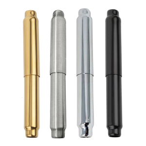 Golden Extendable Bathroom Paper Roll Rod Metal Bathroom Tissue Stand Simple Installation Designs for Household Use