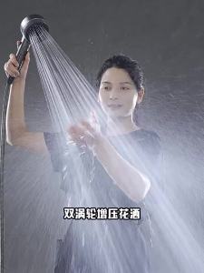 SG Stock Hand Shower Head with Body Massage Brush High Pressure Water Saving One‑click Stop Water Handheld Shower Nozzle