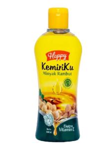 Minyak Kemiri Penumbuh Rambut Alami Solusi Rambut Rontok BPOM Happy Kemiriku Penyubur Rambut Aman