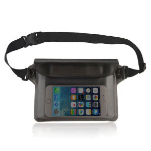 Waterproof Fanny Pack 3 Layer Sealing Swimming Waist Bag Phone Screen Touch Sensitive for Beach Rafting Diving Boating