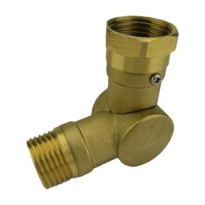 Hose Swivel Elbow Connector Adjustable 180 360 Degree Brass Swivel Connector For Garden Pipe Fitting Easy to Use
