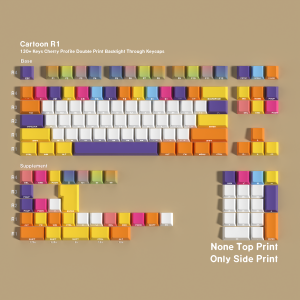 JCM Cartoon Keycaps Dye-Sub PBT Side light Cherry Profile Korean/German/French/Spanish/Russian For Mechanical Keyboard Hi98