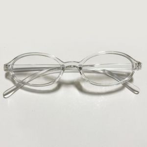LKMART Y2K Anti Blue-ray Glasses Ins Retro Small Frame Eyewear Vintage Transparent Oval Glasses Women/Men