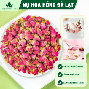 Nụ hoa hồng khô Đà Lạt 300g trà hoa hồng sấy khô nguyên nụ dùng pha trà decor trang trí