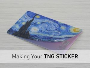 Dandadan - Sticker For Touch Go Card Waterproof High Quality TnG NFC eWallet Access Card Sticker Skin DDD