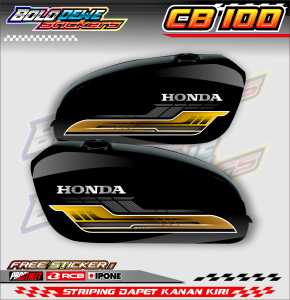 STRIPING VARIASI HONDA CB 100 / STICKER LIST MOTOR HONDA CB 100