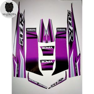 STRIPING STICKER LIS LES POLET yamaha fizr fiz r f1 zr special edition ungu hitam stiker list body standar kualitas termurah Mahkota Stiker