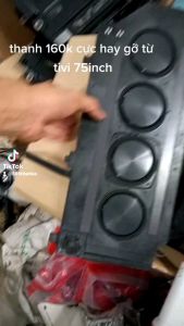Loa thanh 1 toàn dải từ neo 2 3 cộng hưởng dẹp lép gỡ từ tivi 55inch 75inch Samsung ra.
