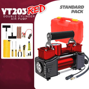 12v 150PSI Heavy Duty Portable Air Pump Tyre Mini Air Compressor Double Cylinder Car Tyre Inflator Pump Tayar Tire Pump