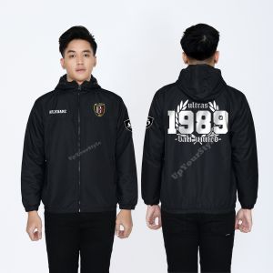 Jaket Olahraga Pria Wanita Bola Bali United Jaket Gunung Semi Waterproof Tebal Free Nama Bisa Custom