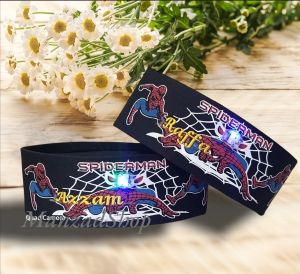 PECI ANAK KARAKTER LED BORDIR NAMA/KOPIAH SONGKOK