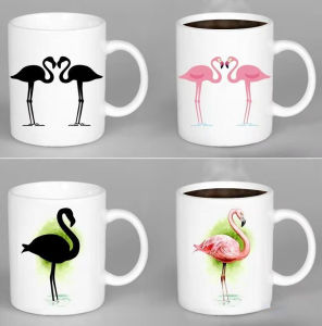 【Fans tone】 350ml Cool Twelve Constellation Color Changing Sensitive Ceramic Mug Creative Gift Cup Design Thermochromic Heat Transfer Magic Mug Drinkware