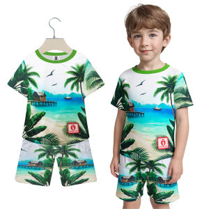 Boys T-shirt+Shorts Sports Kids Sets Children Lalaki Terno Child Boy Cartoon Clothing #UB030