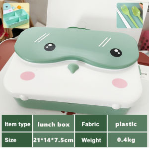 Bento Box Heat-resistant Spoon Chopsticks Included Bento Box Microwaved for Office