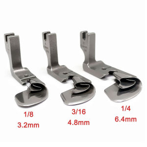 1 PCS Industrial Sewing Machine Curved Hemming Foot Silk Chiffon Skirt Crimping Presser Foot