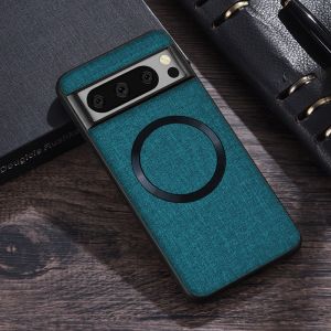 for Magsafe Fabric Cloth Case for Google Pixel 9 8 7 6 10 11 Pro XL 7A 8A Magnetic Wireless Charging Slim Cover for Pixel 9Pro