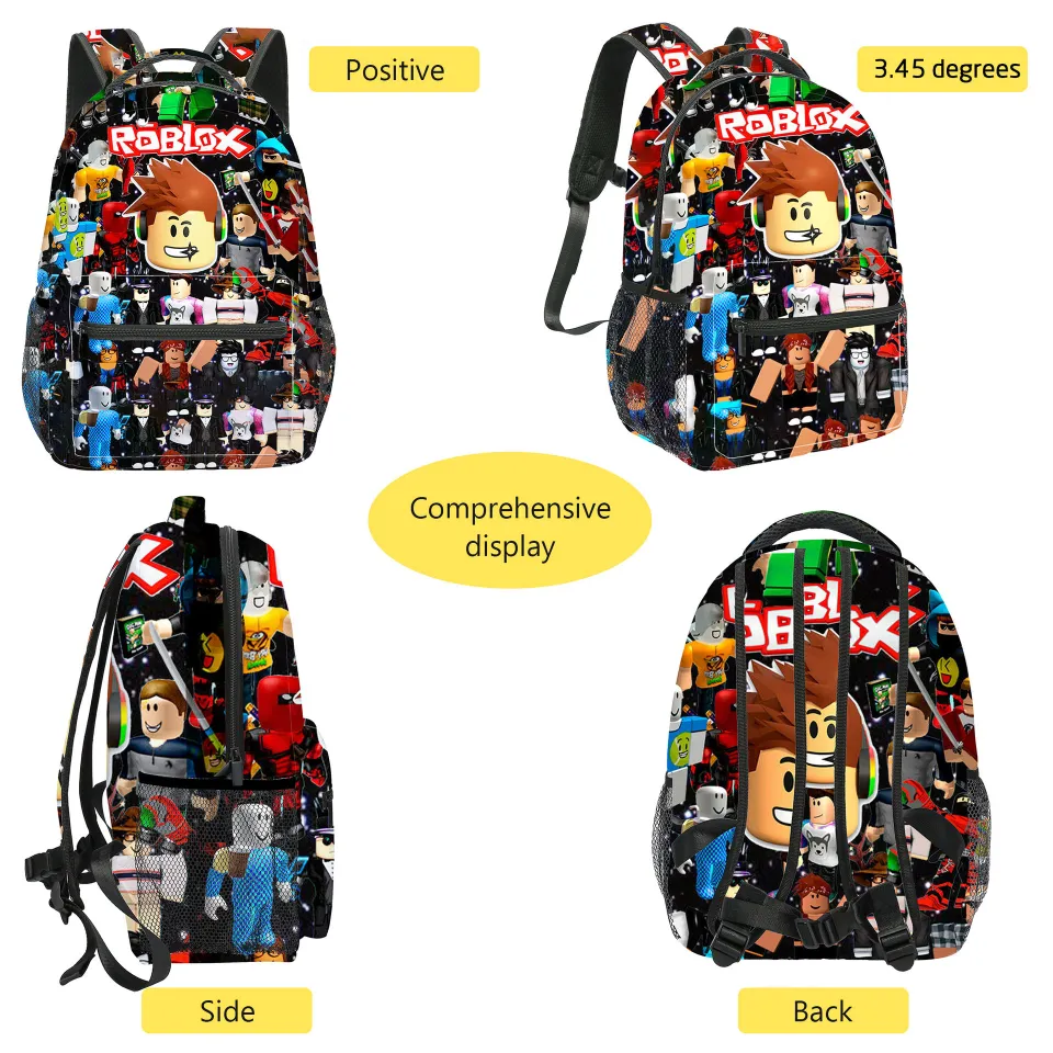 Roblox Robloxs School Bag For Kids Student Cartoon Anime Bags