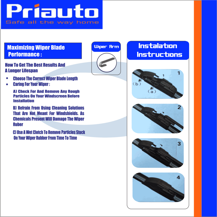 Wiper Priauto Hybrid for Mobil Toyota Hiace Commuter [H200] 2004+ 22 ...