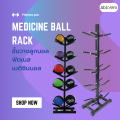 พร้อมส่ง ชั้นวางลูกบอลฟิตเนส ชั้นวางเมดิซินบอล (สีดำ) Medicine Ball Rack Fitness Ball Rack. 