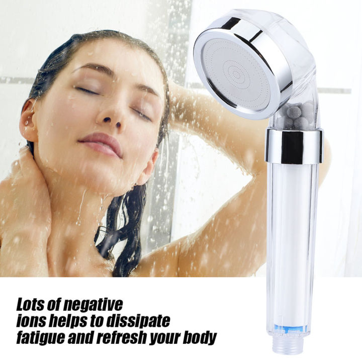 Negative Ions Pressurized Handheld Shower Head Bathroom Showering