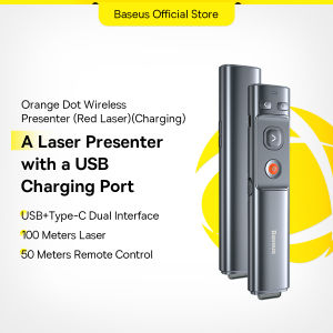 Baseus Presenter Wireless Remote Controller 2.4GHz USB&USB C Pointer for Mac Win Projector PPT Powerpoint Presentation Pen