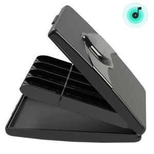 กล่องเดินทางกกกันน้ำสำหรับ8ชิ้นกกกล่องเก็บกกแบบพกพาลิ้นไม้แซกโซโฟนกล่องเก็บอุปกรณ์เสริมแซกโซโฟน