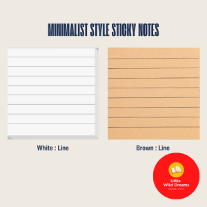 Stationery : Minimalist Style Sticky Note | Student Office Use Sticky Note | Square Message Pad | 1 Piece