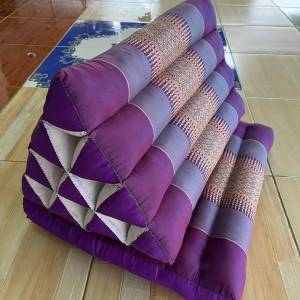 หมอนสามเหลี่ยม ขนาด1พับ เบาะหนา7cmยัดนุ่นแท้100%ไม่ผสม