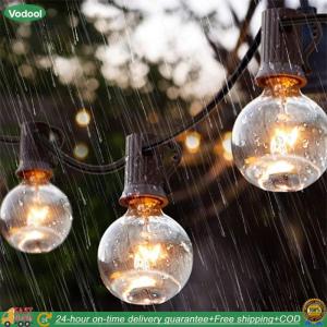 【24 hours Flash Delivery】 Solar String Lights Outdoor Shatterproof Bulbs Globe Solar Powered String Lights with 8 Lighting Modes Solar Powered Patio Light for Outside Decor