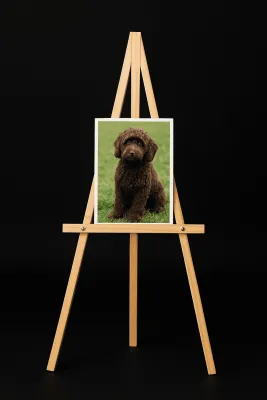 [PENYANGGA FOTO KAYU | STANDING LUKISAN KALIGRAFI | EASEL | FOTO WEDDING 60 X 30 CM