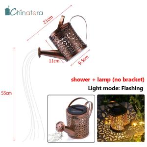 [Chinatera] Đèn Bình Tưới Nước Năng Lượng Mặt Trời Đèn Trang Trí Bằng Sắt Rèn Rỗng Đèn LED Vòi Hoa Sen Hình Ngôi Sao Đèn Lồng Bình Nước Treo Ngoài Trời Chống Thấm Nước Đèn Chiếu Cảnh Quan Trang Trí Sân Vườn Bãi Cỏ Sân Vườn