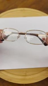 【Ship in 24H】【现货特价】高清玻璃老花镜50/500/550/600度高度数老花眼镜高档金属框花镜促销推荐