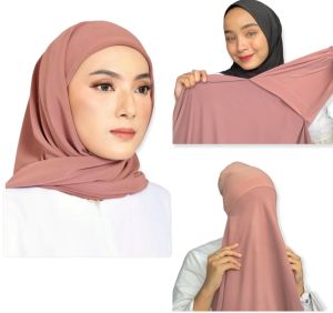 Syamsiar - JILBAB HIJAB SEGI 3 INSTAN 2in1 PLUS INNER/SEGITIGA INSTAN 2in1 INNER/SEGI TIGA CERUTY/ JILBAB INSTAN AIDA