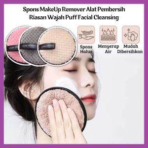 Spons Make Up Removal Alat Pembersih Riasan Wajah / Sponge Puff Facial Cleanser Lembut Halus - FR GALLERY