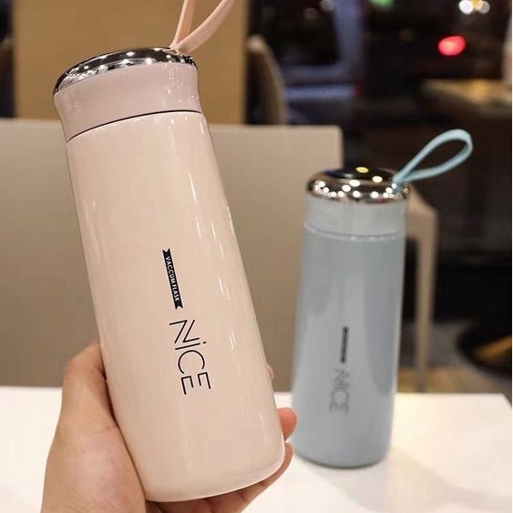 TWS] Nice Cup Tumbler Hot and Cold Glass Cup Water Bottle Thumbler souvenir  Creative Leakproof Bottle