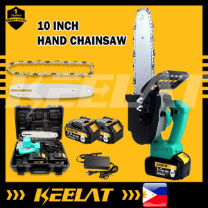 KEELAT KEC001 6/12 Inch Cordless Chainsaw Electric Hand Saw Wireless With Rechargeable Battery For Trees Branches Trimming Wood Cutting