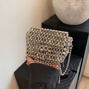 JIVIVIL Túi Đeo Chéo Nữ Túi Clutch Trang Trí Hạt Thời Trang Dây Đeo Vai Dây Xích Túi Xách Nữ Sang Trọng Nhẹ Nhàng