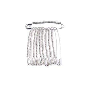 High-grade Rhinestone Pin Womens Scarf Fixed Pants Waist Anti-exposure Buckle Pin Decorative Waist Change Small Artifact/ 水钻别针/ Kerongsang Berlian Buatan