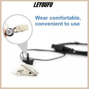 LEYOUFU FBI Style Headset Earphone Earpiece Mic Security Radio Walkie Talkie Pro 2 Pin