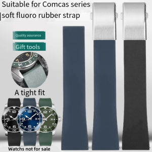 new For Longines V.H.P. Conquest 39 41mm Diving Bracelet Soft Quick Release FKM Strap Replace Strap 19mm 20mm 21mm 22mm watch band high-quality