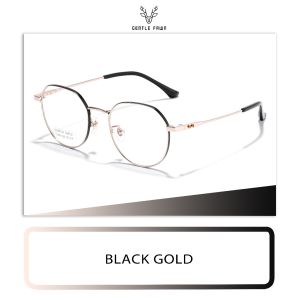 Gentle Fawn Frame Kacamata Bahan Titaniun Ringan Kokoh Style Oval Bisa Minus Fashion Pria Wanita Trendy Style 66412