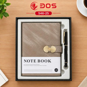 ( Sét Quà Tặng 20/11 ) Sổ Bìa Da A5 Tặng Kèm Bút Ký Đựng Trong Hộp Quà Cao Cấp Giao Màu Ngẫu Nhiên 546-25