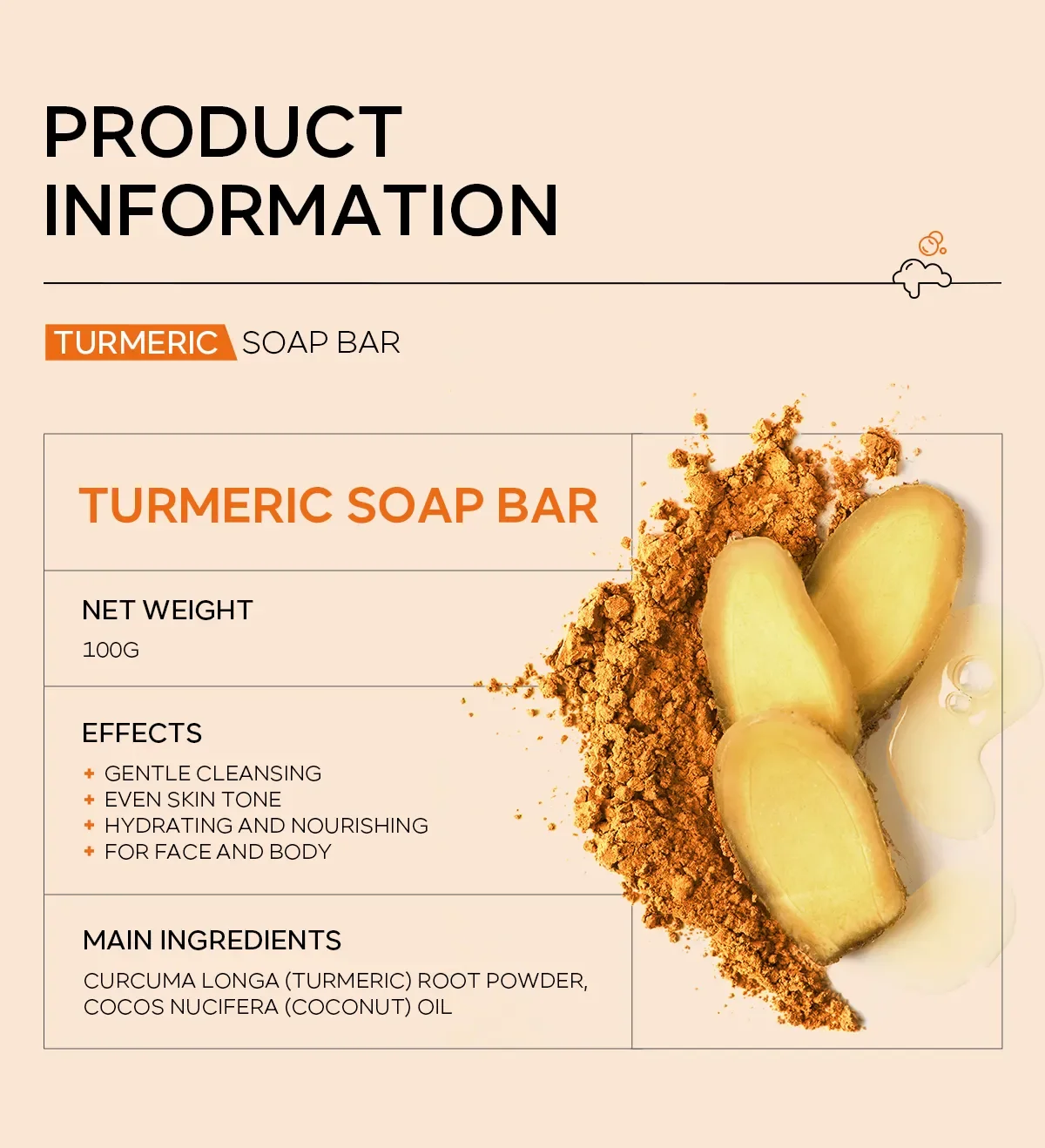 Quiyum Turmeric Soap Bar