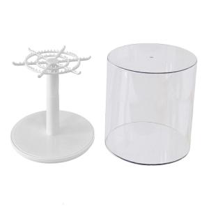 Handmade Doll Display Stand Holder with Dust Proof Design Enhances Any Space with Its Elegant Aesthetic