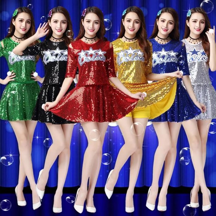Jazz Dance Costumes Women's Hip Hop Sequin Dance Performance Costumes  Cheerleading Uniforms Lazada PH