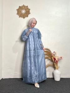 BEST SELLER TERBARU SYABIRA DRESS BAHAN SILK BRUKAT MIX TILLE DOT GAMIS WANITA KONDANGAN BRIDESMAID BUSUI SIZE M L XL XXL BISA COD