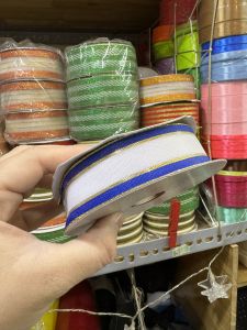 Ruy băng thắt nơ trang trí bản rộng 25cm dài 22 mét . Thắc nơ trang trí giỏ quà giỏ hoa ...